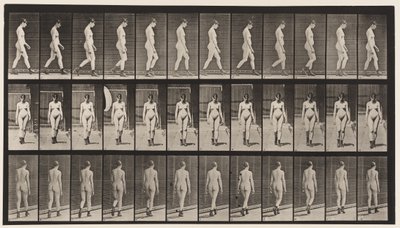 Walking, With High-Heeled Boots On by Eadweard Muybridge