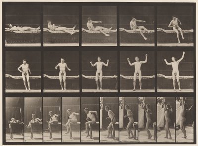 Plate 260. Arising from Couch and Stretching Arms by Eadweard Muybridge