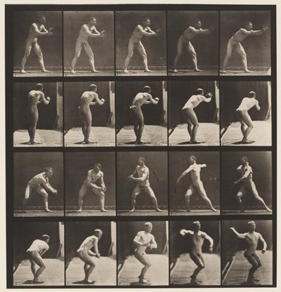 Base-ball; Catching and Throwing by Eadweard Muybridge