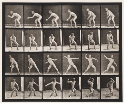 Base-ball; Catching and Throwing by Eadweard Muybridge