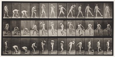 Plate 317. Heaving a 70-lb Rock by Eadweard Muybridge