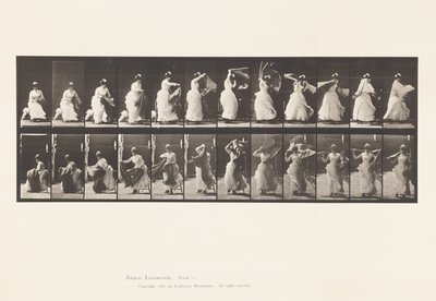 Toilet; Rising from Chair, and Putting on Shawl by Eadweard Muybridge