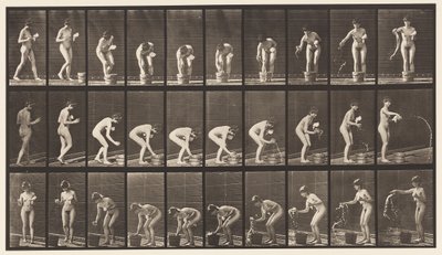 Plate 440. Stooping and Rinsing Tumbler by Eadweard Muybridge
