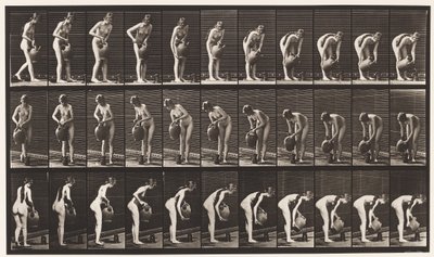 Filling Pitcher on the Ground From Water-Jar by Eadweard Muybridge