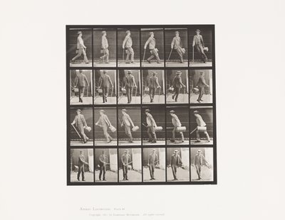 Walking and Turning Around Rapidly by Eadweard Muybridge
