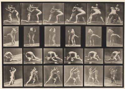 Plate 520. Wrestling by Eadweard Muybridge