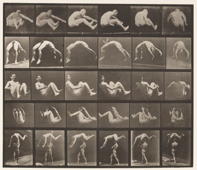Plate 522. Jumping; Handspring; Somersault by Eadweard Muybridge