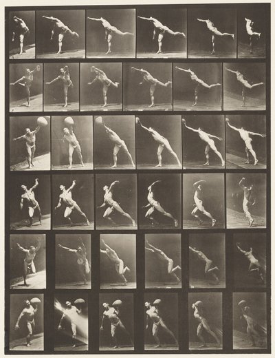 Plate 523. Striking a Blow; Throwing Disk by Eadweard Muybridge