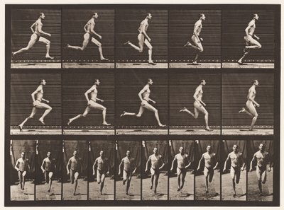 Running at a Half-Mile Gait (Shoes) by Eadweard Muybridge