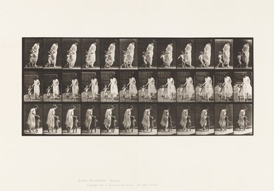Plate 72. Running, Leading Child (70) in Hand by Eadweard Muybridge