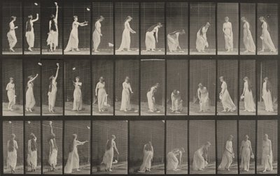 Plate Number 463. Reaching Up, Stooping and Turning Around by Eadweard Muybridge