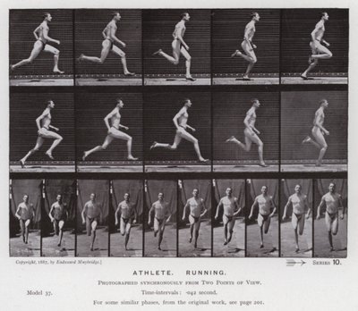 The Human Figure in Motion: Athlete, Running by Eadweard Muybridge