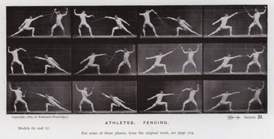 The Human Figure in Motion: Athletes, Fencing by Eadweard Muybridge