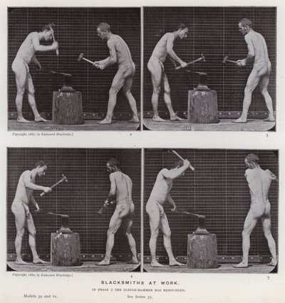 The Human Figure in Motion: Blacksmiths at Work by Eadweard Muybridge