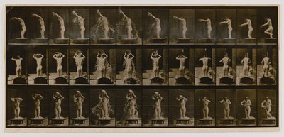 Woman Pouring a Basin of Water over Her Head, from the book Animal Locomotion by Eadweard Muybridge