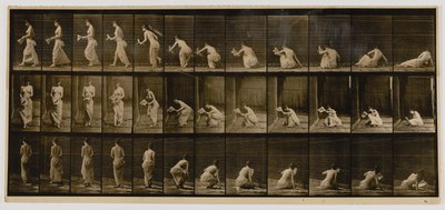 Woman Rising from Sitting on Ground, from the book Animal Locomotion by Eadweard Muybridge