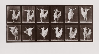 Woman dancing, Plate 107 from Animal Locomotion by Eadweard Muybridge