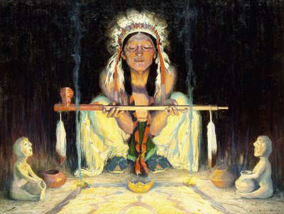 Offering to the Great Spirit by Eanger Irving Couse