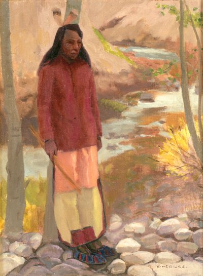 Study of Umatilla Indian, Columbia River, 1897 by Eanger Irving Couse