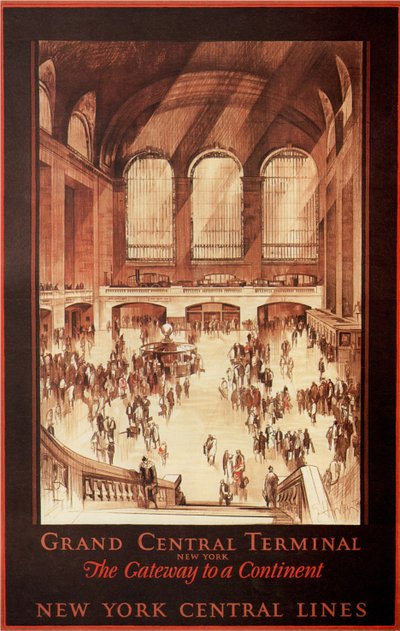 Grand Central Terminal, New York, 1927 by Earl Horter