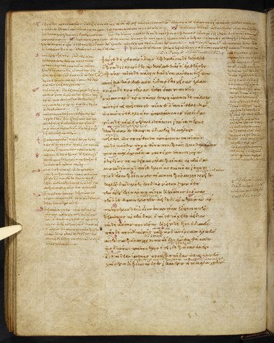 Burney 86, c.86v from the Townley Homer by Eastern Mediterranean School