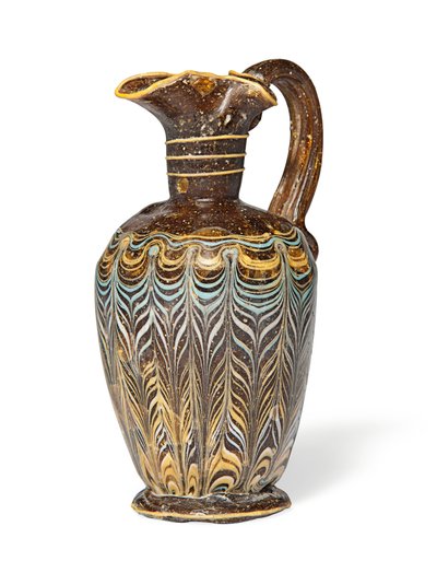 Greek core-formed oenochoe, c.2nd-1st century BC by Eastern Mediterranean School
