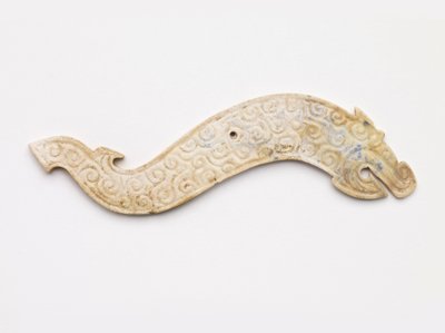 Dragon-shaped pendant by Eastern Zhou Dynasty Chinese School