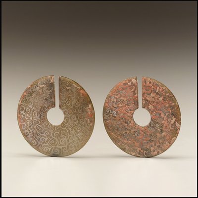 Pair of Earrings, 8th-7th Century BC by Eastern Zhou Dynasty Chinese School
