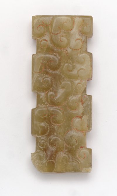 Rectangular pendant by Eastern Zhou Dynasty Chinese School