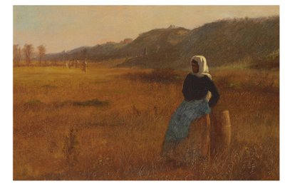 At the Closing of the Day by Eastman Johnson