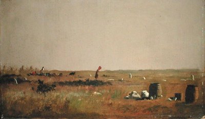 Study for Cranberry Pickers by Eastman Johnson