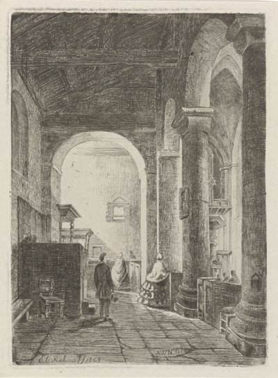 Interior of a Church by Eberhard Cornelis Rahms