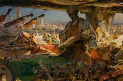 Stradivarius in his Workshop by Edgar Bundy