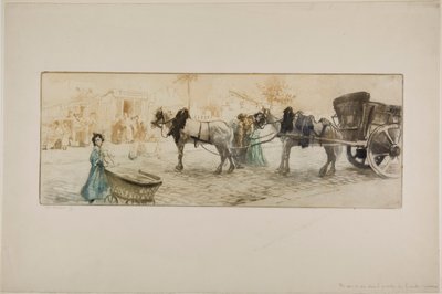 A Side Street in the Grandes Carrières Quarter by Edgar Chahine