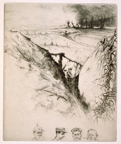 Northern France: Abandoned Trenches After World War One by Edgar Chahine