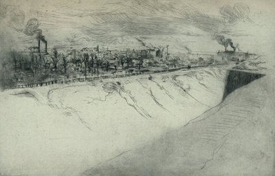 St Ouen Viewed from the Fortifications of Paris by Edgar Chahine