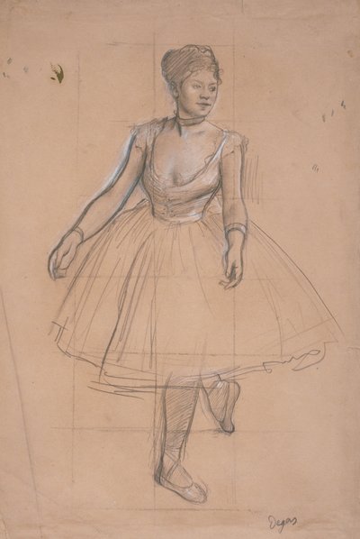 A Ballet Dancer in Position Facing Three-Quarters Front by Edgar Degas