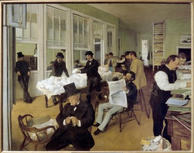 A Cotton Office in New Orleans by Edgar Degas