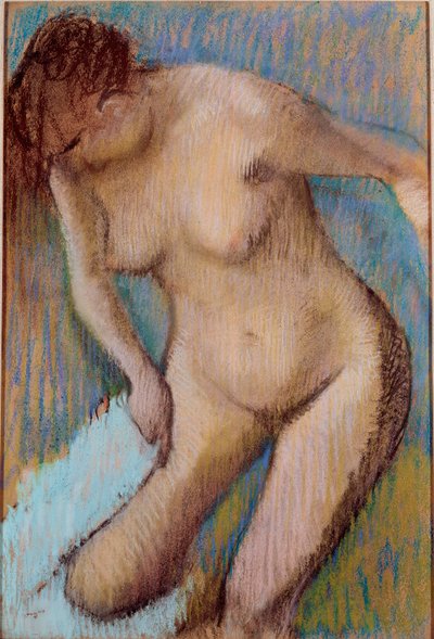 After Bathing by Edgar Degas