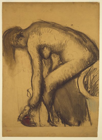 After the Bath (Woman Drying Her Feet), c.1900 by Edgar Degas
