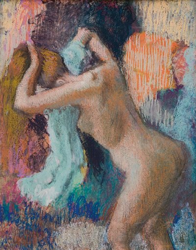 After the Bath, Woman Drying Herself by Edgar Degas