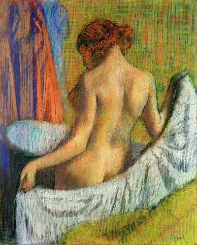 After the Bath, Woman with a Towel by Edgar Degas