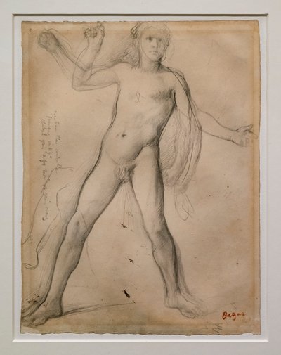 Alexander and Legs Study by Edgar Degas