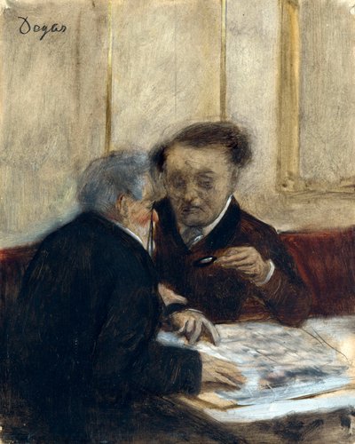 At the Cafe Chateaudun by Edgar Degas