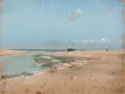Beach at Low Tide (Mouth of the River) by Edgar Degas