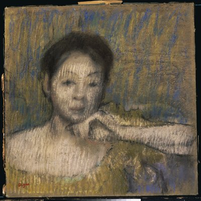 Bust of a Woman with Her Left Hand on Her Chin, c.1895-98 by Edgar Degas