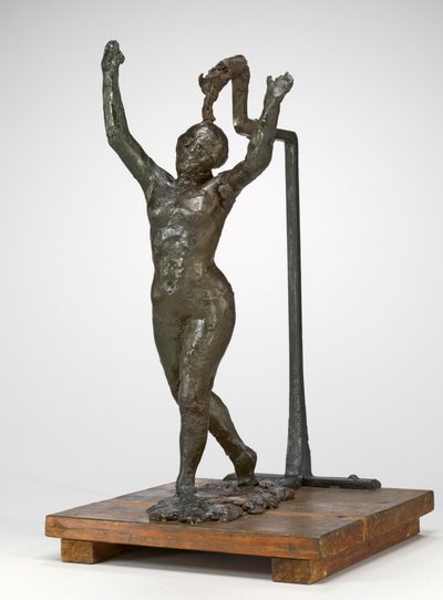 Dancer Moving Forward, Arms Raised by Edgar Degas