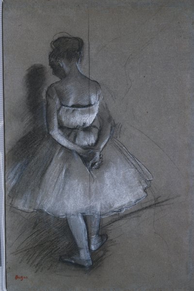 Dancer Standing with Hands Crossed Behind Her Back by Edgar Degas
