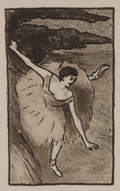 Dancer on Stage, Taking Her Bow by Edgar Degas