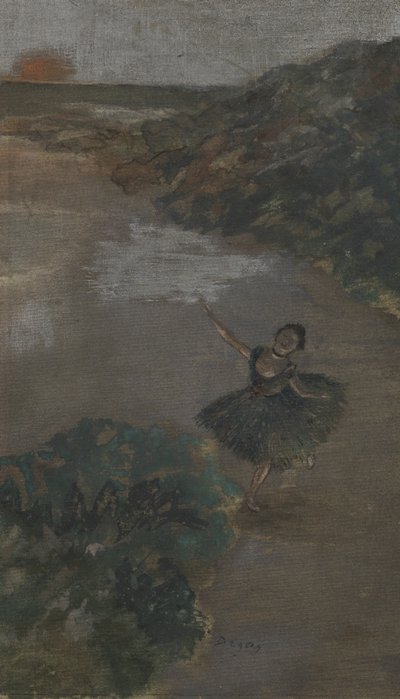 Dancer on a Stage by Edgar Degas
